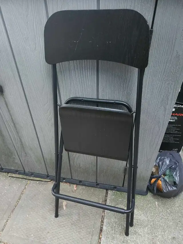 Black Folding Bar Stool in Chairs & Recliners in City of Toronto - Image 7