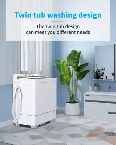 Portable Twin Tub Washing Machine, View more