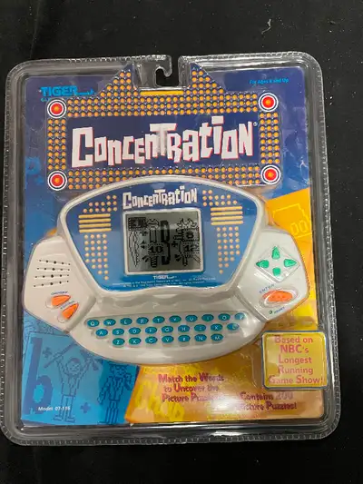 Concentration Handheld Video Game by Tiger Electronics, retro, View more