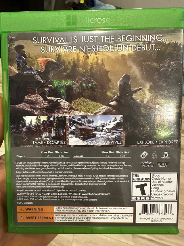 Ark Survival Evolved Xbox  in XBOX One in Kitchener / Waterloo - Image 2