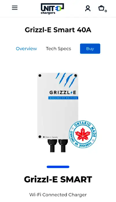 I am selling a Grizzl-E Smart NEMA 14-50 EV Charger, perfect for efficient and convenient home charg...