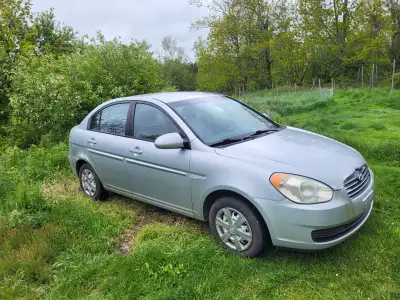 Selling 2007 Hyundai Accent. Safety runs out May 2026. It will need some body work done, also a leak...