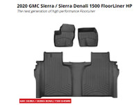 WeatherTec Floor Mats for 2020 GMC Sierra Elevation