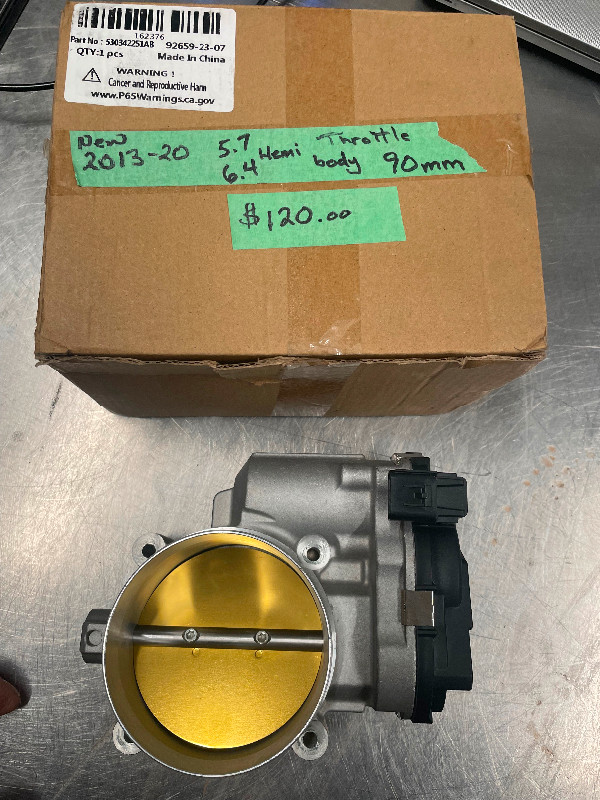 New 2013-20 Dodge 5.7 and 6.4 Hemi throttle body upsize 90mm in Engine & Engine Parts in Regina
