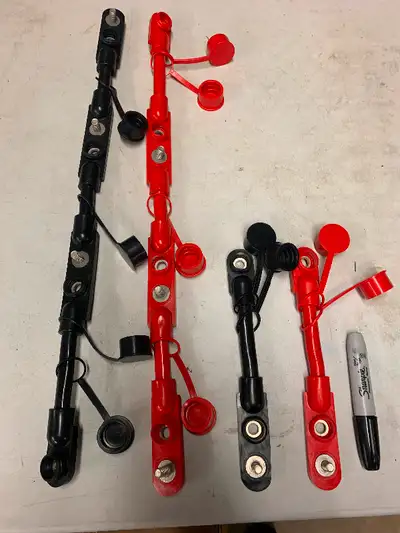 2 battery set up 2/0 cable. 3/8 stud $30 each 4. Battery set up. $60 Also have different size wire a...
