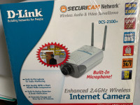 New D-Link DCS-2100+Wireless Internet Camera,Built-in Microphone
