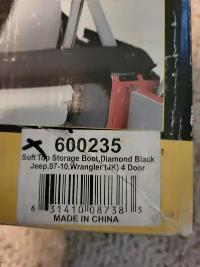 Smittybilt 600235 Soft Top Storage Boot Fits 2007-2018 Wrangler JK 4 Door Diamond Black in Color Bra...