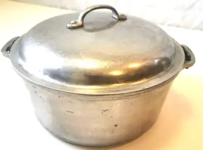 Vintage 11" Cast Aluminum Major Brand Dutch Oven Heavy, View more