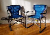 Camping chairs / beach chairs / outdoor chairs and cooler 