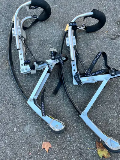 Experience the thrill of defying gravity with these Skyrunner jumping stilts, capable of propelling...