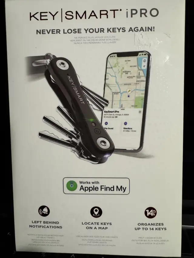 KeySmart iPro Key Organizer Keychain Apple Find My FindMy in General Electronics in Calgary - Image 2