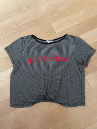 Kids “Good Vibes” crop top (XL)