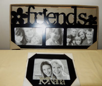 2x Picture Frames, Friends Large 34x20.5cm, I Love Nana 19x14cm