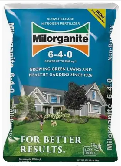Genuine Milorganite fertilizer, View more