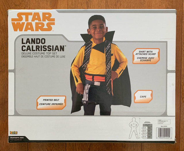 Star Wars LANDO CALRISSIAN Solo Star Wars Deluxe Costume Top Set in Kids & Youth in Oshawa / Durham Region - Image 2