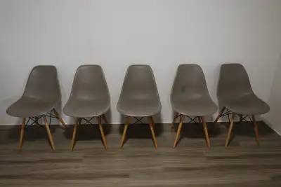 Structube EIFFEL - 5 Taupe Dining Room Chairs, View more
