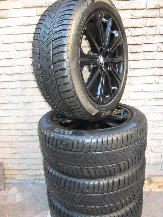 Like new  BMW X5 X6 OEM 20" winter snow wheel package style 748M in Tires & Rims in Oakville / Halton Region - Image 6