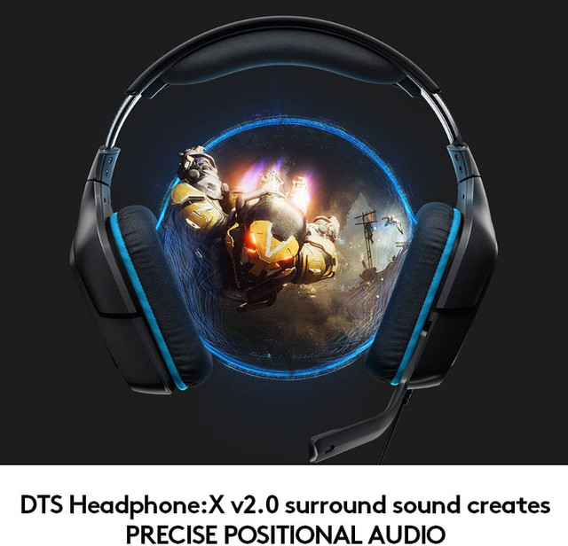 Logitech G432 DTS:X 7.1 Surround Sound Wired PC Gaming Headset in Speakers, Headsets & Mics in Burnaby/New Westminster - Image 2