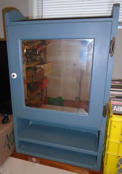 antique medicine cabinet with mirror, View more
