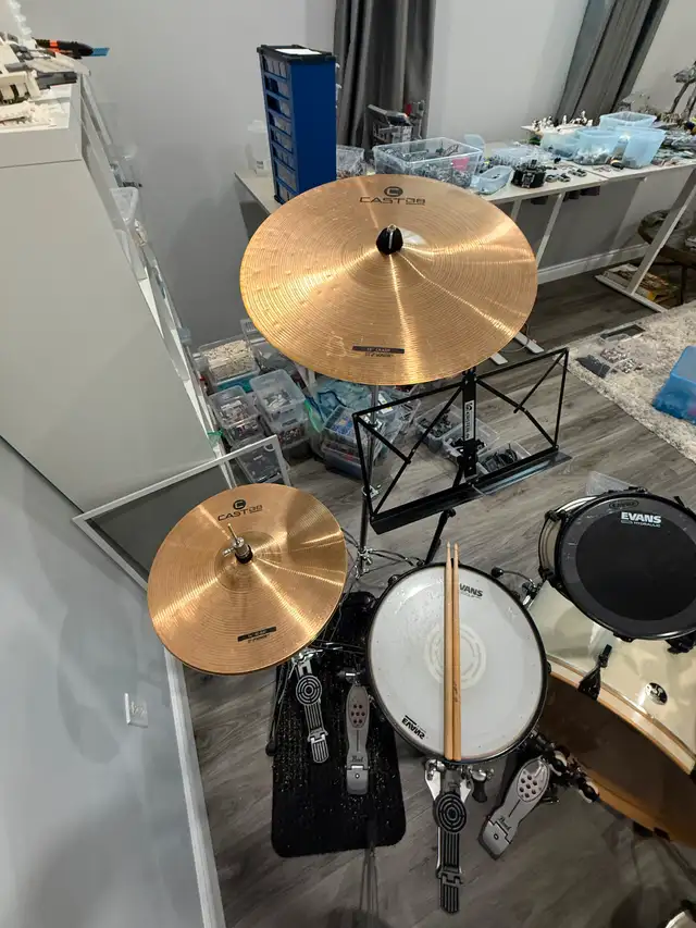 Sonor Force 1007 Drum Kit – EVANS Heads, CAST Cymbals in Drums & Percussion in London - Image 7