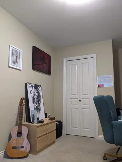 I am offering a room for rent in a beautifully bright house, preferably to a female. The room is fur...