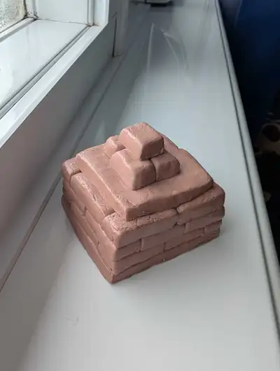 Simple little clay hut decoration, View more