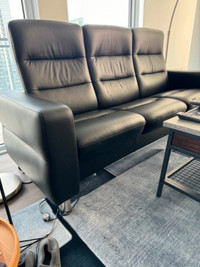 Stressless Black 3 seater sofa