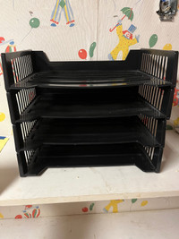 4 Stacking Letter size tray holders