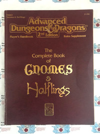 RPG: AD&D 2nd Complete Book of Gnomes & Halflings