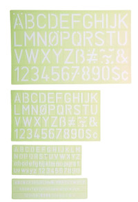 Lettering Stencil Kit