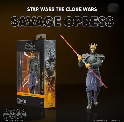 Star Wars Black Series Clone Wars Savage Opress Action Figures, View more
