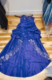 Beautiful Purple Formal Prom Wedding Gown Sz 3/4