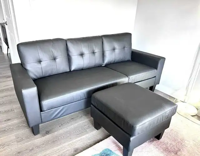 Brand New Leather 3 Seater sofa on sale in Couches & Futons in Norfolk County - Image 3