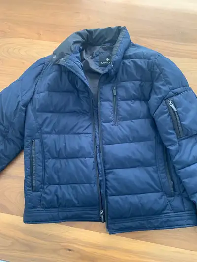 Rainforest Men's Blue Quilted Puffer Winter Jacket Size M, View more