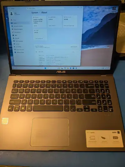 Asus 15" Vivobook - SSD, i5 8th gen, windows 11, View more