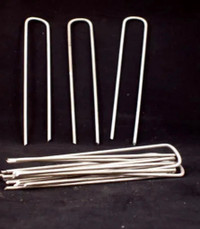 Garden Pegs Pins Ground Stakes Staples Spikes U Shaped Landscape