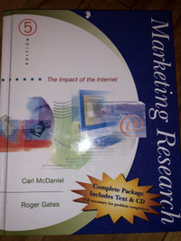 Marketing research Book 5th edition Carl McDaniel Roger Gates