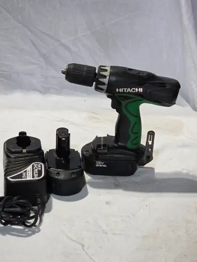 Hitachi 18V Cordless Hammer Drill Kit | Includes 2 Batteries, View more