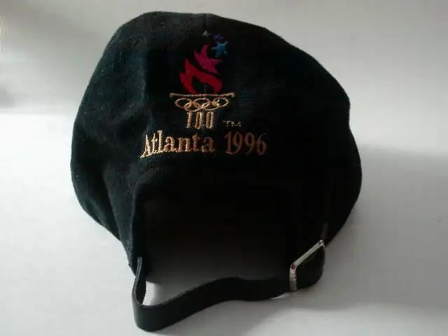 1996 ATLANTA OLYMPICS LOGO COLLECTABLE BLACK CAP63417636643329121