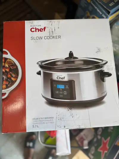  Brand New in Box - Master Chef Digital Slow Cooker – 5.7 L, View more