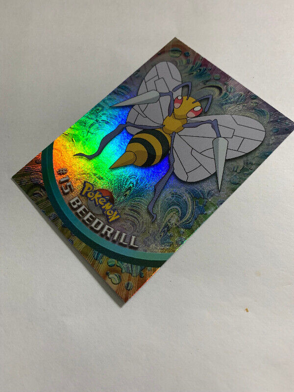 Beedrill #15 2000 Topps Pokemon TV Animation FOIL HOLO RARE CARD dans Art et objets de collection  à Longueuil/Rive Sud - Image 3