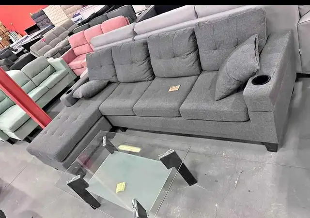 Brand New Sectional Sofa Set Low Price Fast Delivery Montreal in Couches & Futons in Drummondville - Image 4