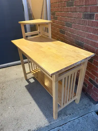 Solid Birch Folding Computer Desk, View more