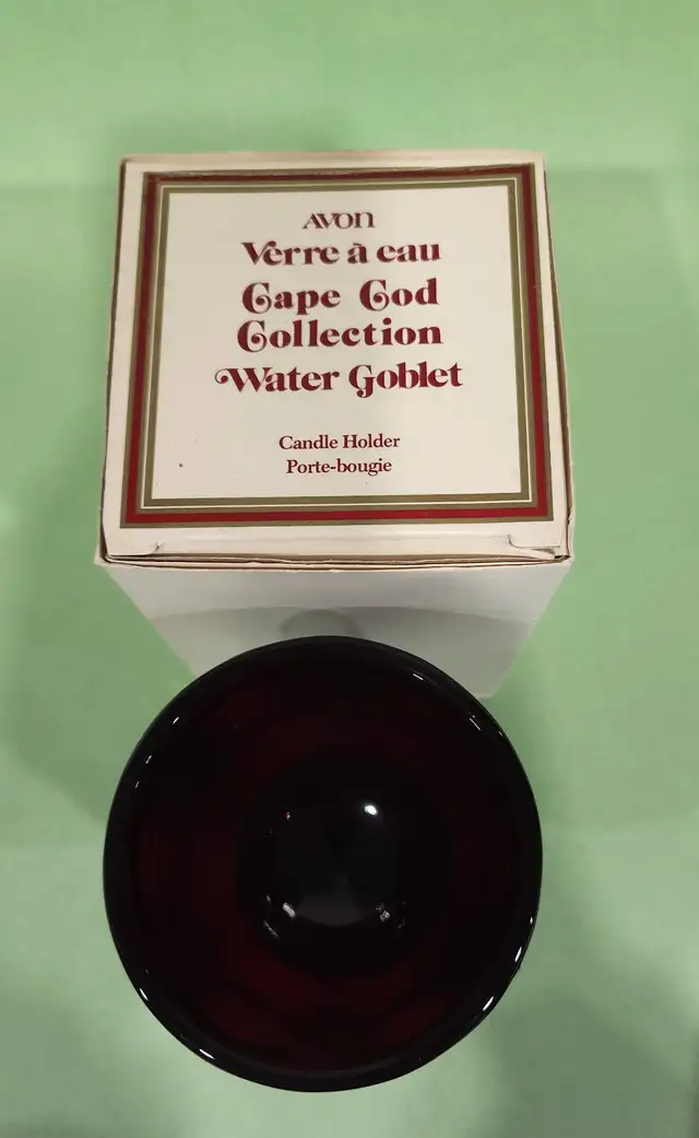 Avon 1876 Cape Cod Ruby Red Goblets65561366010369128