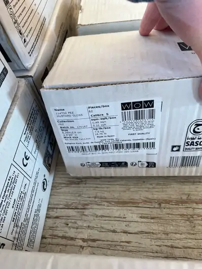 Yellow glossy 1 box unopened Yellow matte 1 box unopened