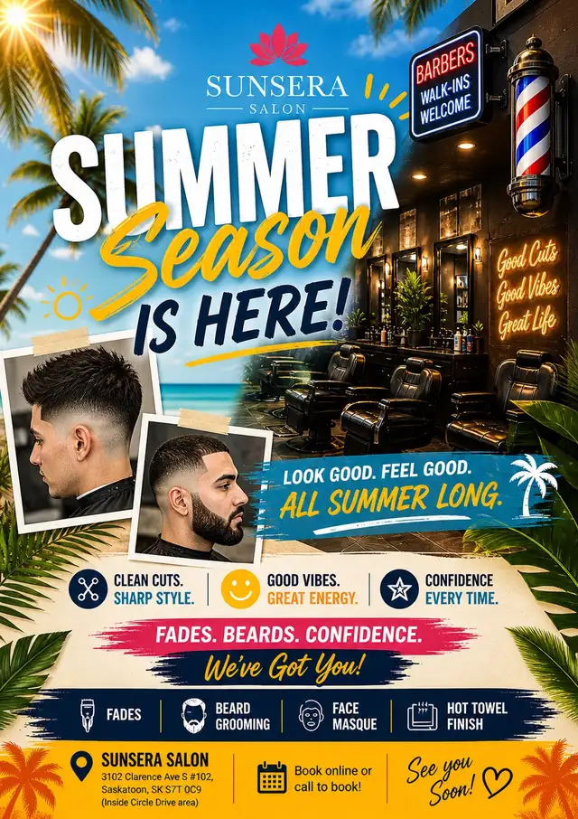 Fresh Fades & Beard Cuts – Sunsera Salon Saskatoon 