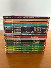 17 Goosebumps - R.L. Stine Books (See Description for Details)