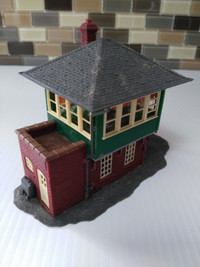 Ho scale model train two storey building