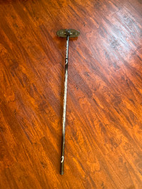 Goldline Saber curling broom and push stick
