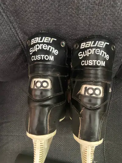 PAIR OF YOUTH BAUER SUPREME ICE SKATES, View more